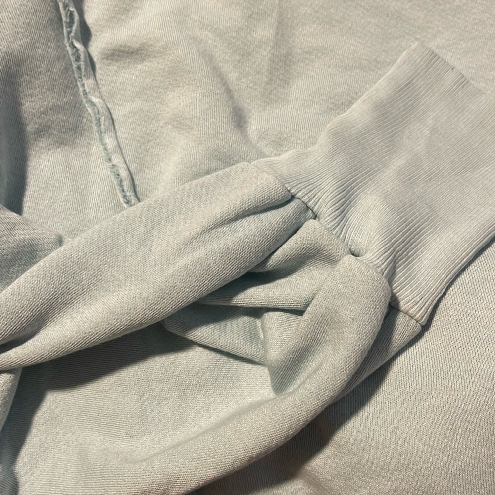 Free People Light Blue Oversized Sweatshirt - Picture 9 of 11